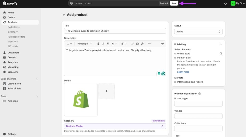example of product