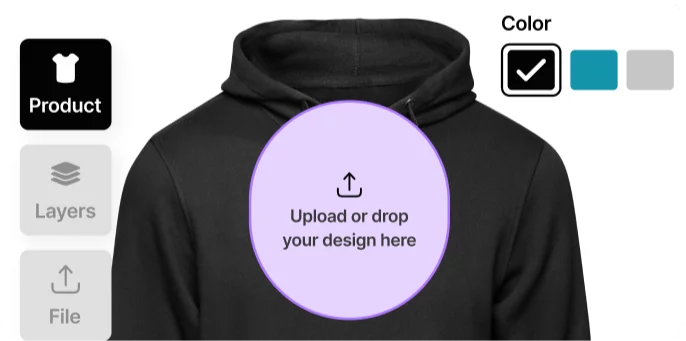 Print on demand hoodie example