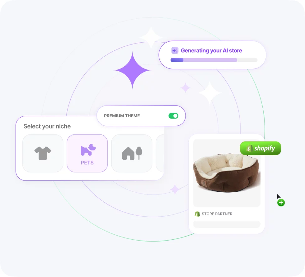 dropshipping store AI building process