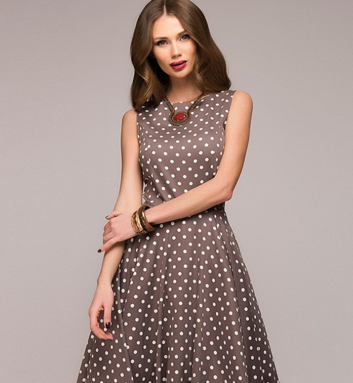 Polka Dot Maxi Dress