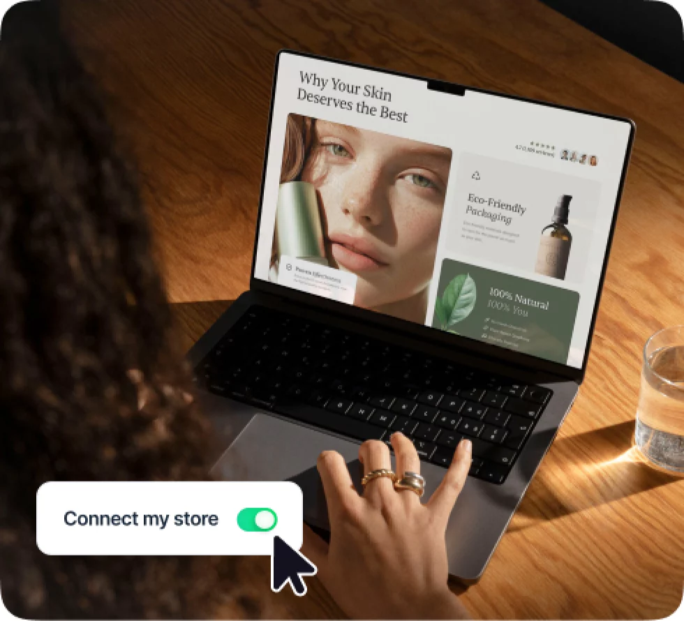 AI store builder feature available with Shopify integration