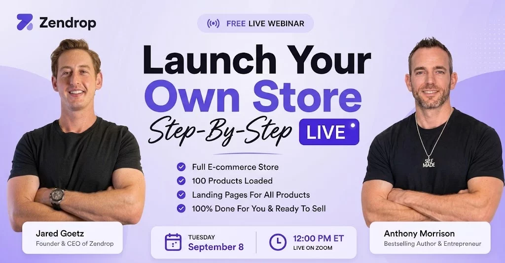 Launch Your Own Store Step-By-Step LIVE with Jared Goetz and Anthony Morrison